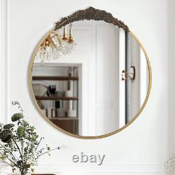 Gold Traditional Vintage Ornate Baroque Mirror Wall Brass Mirror Metal Frame