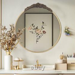 Gold Traditional Vintage Ornate Baroque Mirror Wall Brass Mirror Metal Frame