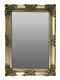 Gold Wall Mirror Bevelled Glass Wood Large Frame Hanging Rectangle Home Light