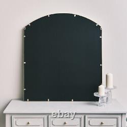 Gold arched wall mirror window style modern luxe glam contemporary home decor