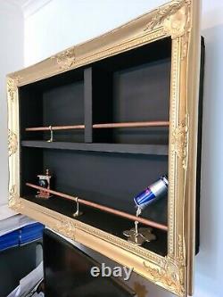 Gold framed Wall Shelving