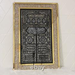 Golden Crushed Diamond Crystal Wall Mirror Vintage Kaaba Sparkly Feature Mirror