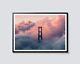 Golden Gate Bridge Print, Photographic Modern Poster, Travel Wall Art, San