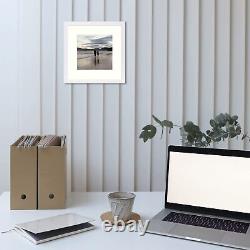 Golden State Art 12x12 MDF Frame for 8x8 Photo Display Wall Mounting Square