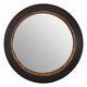 Gwen Wall Mirror Polyurethane Frame Black & Gold Shabby Chic Style