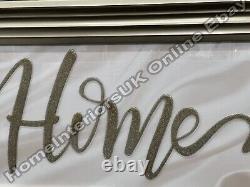 HOME marble effect background with liquid art & champagne step frame picture