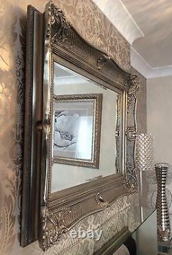 HUGE Decorative Silver Mirror SAVE ££'s Insured in transit