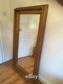 HUGE XL Oversized large Opulent Mirror Chunky Gold frame, wall mounted or Leaner