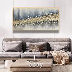 Hand Painted Abstract Wall Art Frame Home Décor Painting 60120cm With Gold A