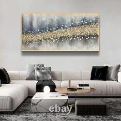 Hand Painted Abstract Wall Art Frame Home Décor Painting 60120cm With Gold A