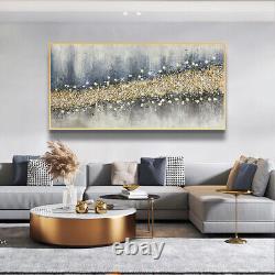 Hand Painted Abstract Wall Art Frame Home Décor Painting 60120cm With Gold A