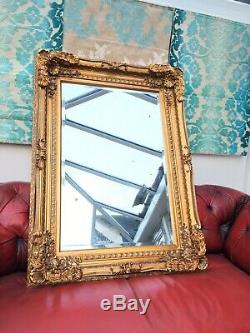 Heavy Ornate Wall Mirror 3ftx4ft. Deep Framed. Antiqued SILVER Or GOLD