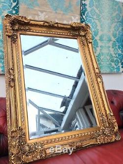 Heavy Ornate Wall Mirror 3ftx4ft. Deep Framed. Antiqued SILVER Or GOLD