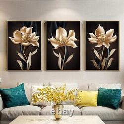 High-Definition Modern Wall Art 70 x 150 cm, Glass with Gold Aluminum Frame