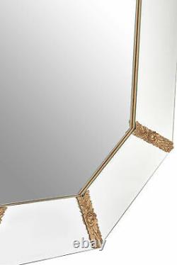 Interiors By Premier Wall Mirror With Gold Resin Frame Neoclassical Design