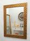 John Lewis Antique Gold Mosaic Wall Mirror Solid Wood Frame Bevelled 132x76cm