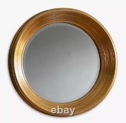 John Lewis Chaplin Indoor Wall Mounted Round Mirror Dia. 65cm Gold A