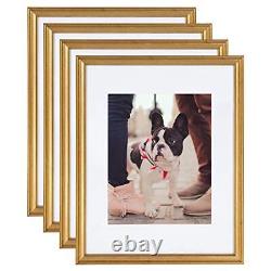Kate and Laurel Adlynn Wall Picture Frame Set 11 x 14 matted to 8 x 10 Go