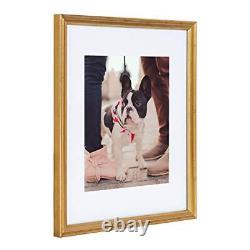 Kate and Laurel Adlynn Wall Picture Frame Set 11 x 14 matted to 8 x 10 Go