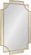 Kate and Laurel Minuette Decorative Rectangle Frame Wall Mirror 24x36, Gold