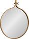 Kate and Laurel Yitro Metal Framed Wall Mirror, 30x37, Gold