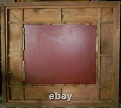 LARGE EDWARDIAN PERIOD GILT FRAMED Bevelled Glass Wall MIRROR 39 X 35 Inches