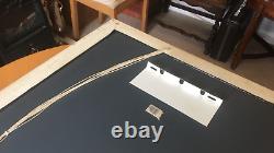 LARGE GOLD FRAME DIAMOND BEVELLED EDGE WALL MIRROR 80x60cm