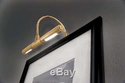 LED Picture Frame Light Battery Operated Gold Wall Lamp Cordless Lighting Art