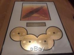 LED ZEPPELIN-24 kt Gold Plated 4 CD Framed Winterland Decor Wall Set-#713/2500