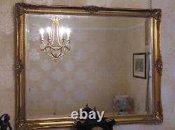 Large Antique Style Ornate Wall Mirror in Beautiful Gilt Frame
