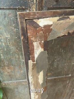 Large Antique Vintage Mirror Frame Painting Gilt Picture 1800s Industrial Wall