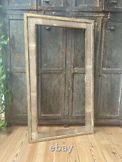 Large Antique Vintage Mirror Frame Painting Gilt Picture 1800s Industrial Wall
