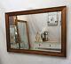 Large Bronze Wood Frame with Gold Black Edge Wall Mirror Bevelled 104x74cm