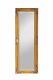 Large French Vintage Wall Mirror 130cm x 45 cm Solid Wood (Gold)