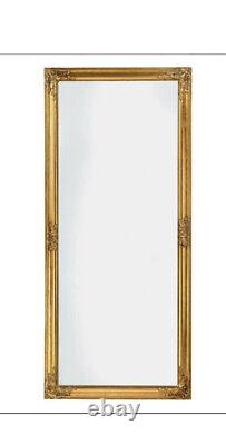 Large Full Length In Gold, Silver And White Wall Floor Mirror 72x162 cm