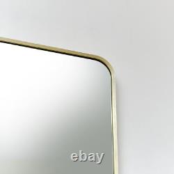 Large Gold Curved Framed Wall / Leaner Mirror 160cm x 80cm full length