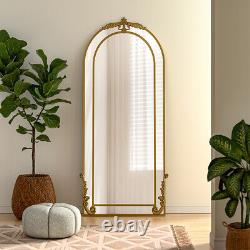 Large Gold Full Length Antique Leaner Mirror Double Frame Wall Mirror 180cmx80cm