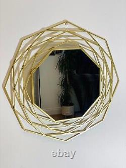Large Gold Premium Large Octagonal Mirror Hanging Wall Mirror