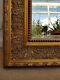 Large Gold Trim Beaded Antique Style Wall Mirror