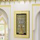 Large Holy Kaaba Islamic Wall Art Poster Muslim Glitter Crushed Diamonds Golden