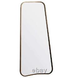Large Leaner Mirror Wall Floor Shabby Chic Gold Curved Frame Bedroom Hallway UK