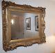 Large Ornate Gilt Gold Picture Painting Frame, Genuine Antique, Plaster on wood