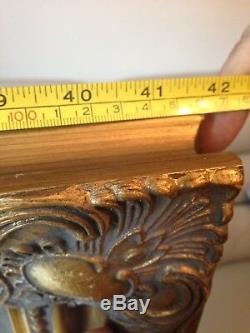 Large Ornate Gold Framed Mirror Wall Or Free Standing