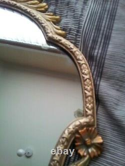 Large Ornate Vintage Gold Wall Mirror