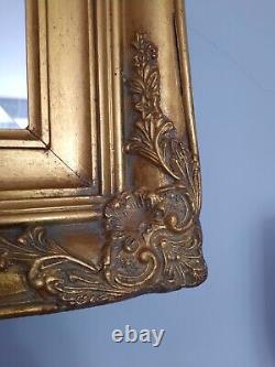 Large Rectangle Gilt Framed Antique Style Wall Mirror