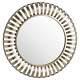 Large Round Gold Wall Mirror Decorative Frame Brass Hanging Wall Mirror 72cm