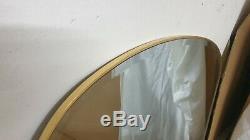 Large Simplicity Mantle Gold Framed Arched Wall Overmantle Mirror