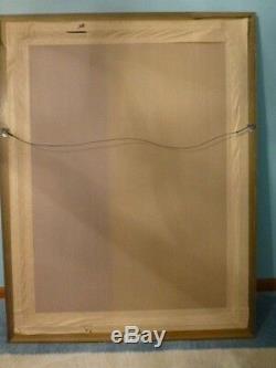Large Solid Wood 35x45 Rectangle Beveled Framed Wall Mirror $565