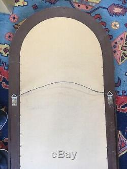 Large Vintage French Grey Wall Mirror / Gilt Frame from India Jane