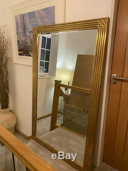 Large Wall Hanging Framed Beveled Edge Mirror 64 Length 44 Width 1 Thick